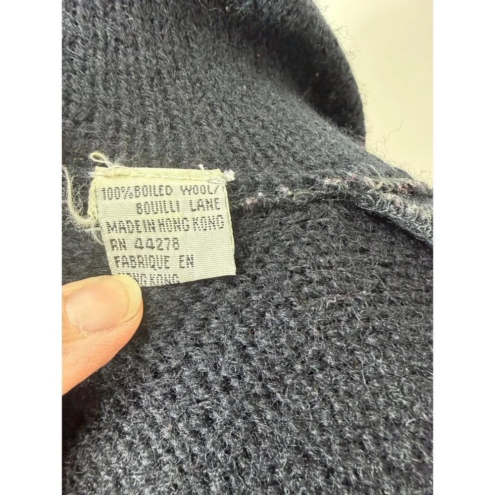 1990s boiled wool cardigan sweater coat by Marisa Christina Size L/XL - Picture 11 of 11